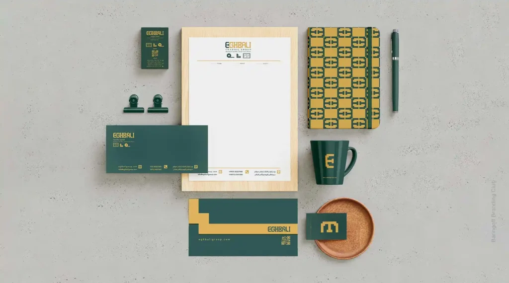 طراحی اوراق اداری سربرگ پاکت نامه بازرگانی آلومینیوم اقبالی