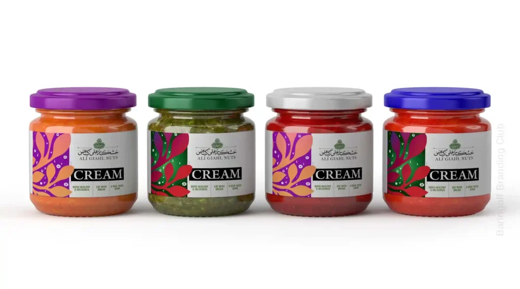 طراحی لیبل ادویه خشکبار علی گیاهی