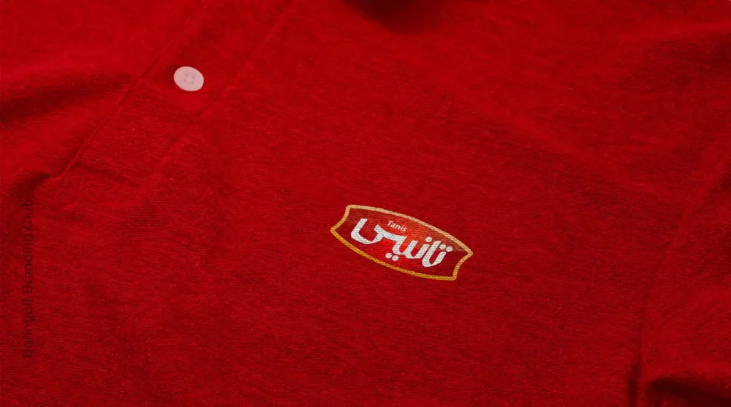 چاپ روی تیشرت لوگو تانیس